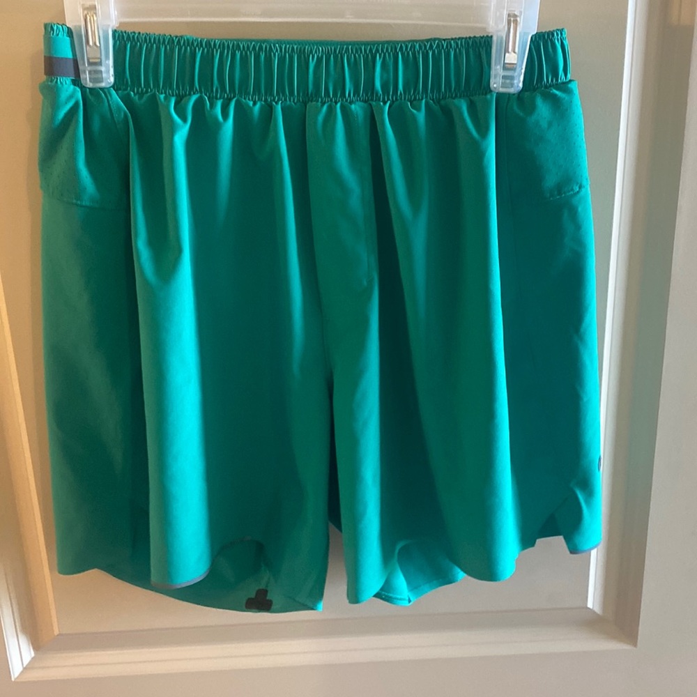 Green lululemon shorts